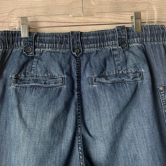 We The Free Free People Denim Jeans Cargo Utility Pants Drawstring Size S - Picture 11 of 14